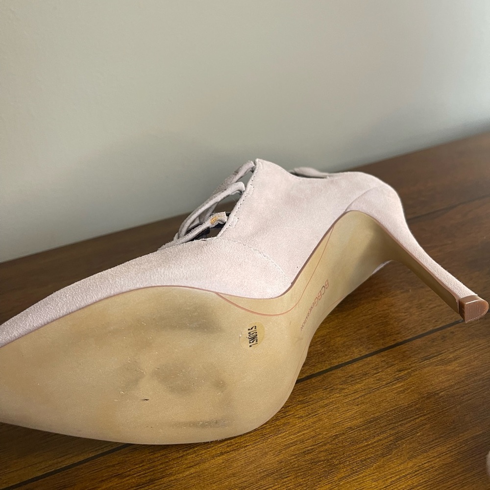 BCBGeneration Beige Suede Heels - Picture 5 of 10